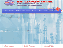 Tablet Screenshot of flowtechgroup.in